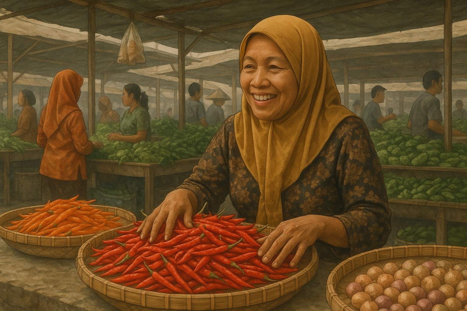 Penurunan Harga Cabai Rawit dan Bawang Merah