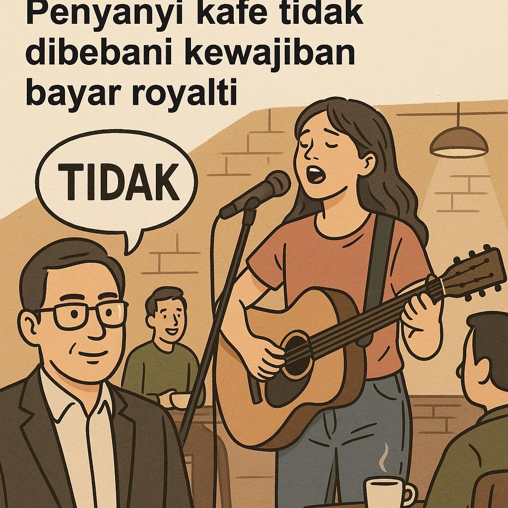Tanggung Jawab Royalti di Kafe Bukan pada Penyanyi