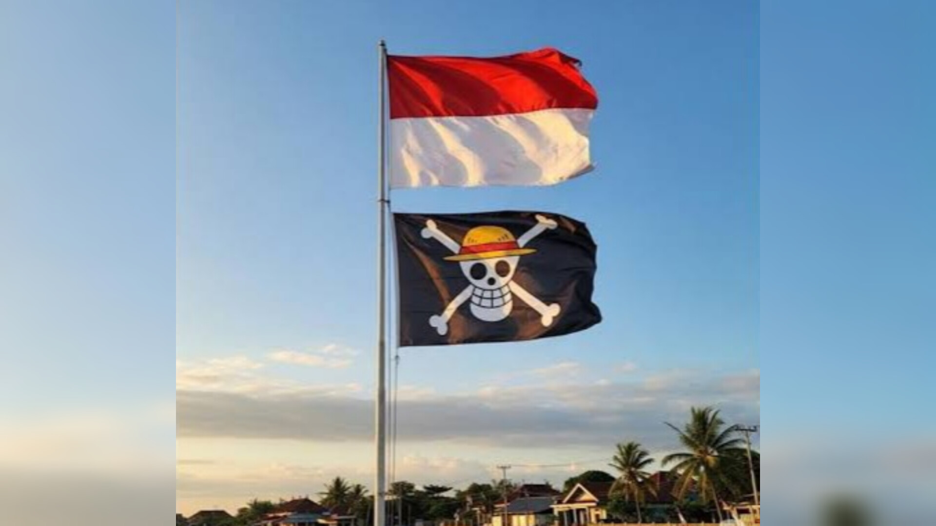 Larangan Pengibaran Bendera Bersama One Piece